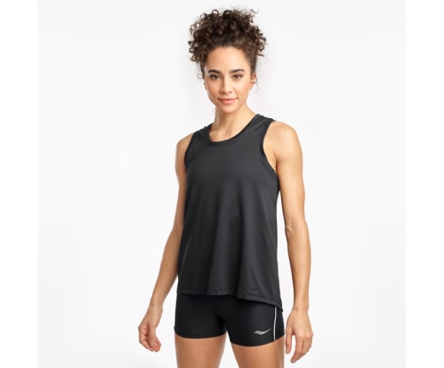 Tenis Saucony Rerun Tank Mujer Tops Ropa Negras México MX-417-EN